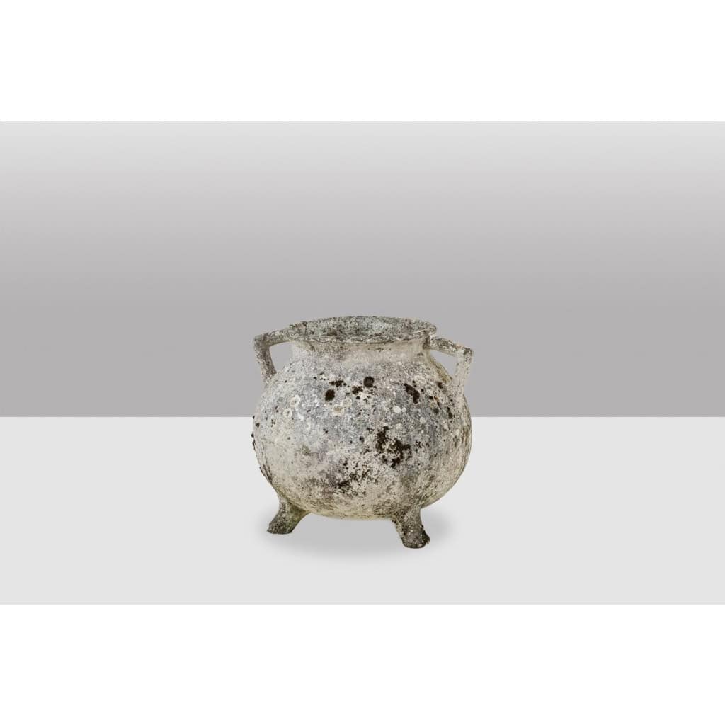 Willy Guhl Paire de jardinières « marmite » en fibro-ciment. Années 1950 LS6625 6