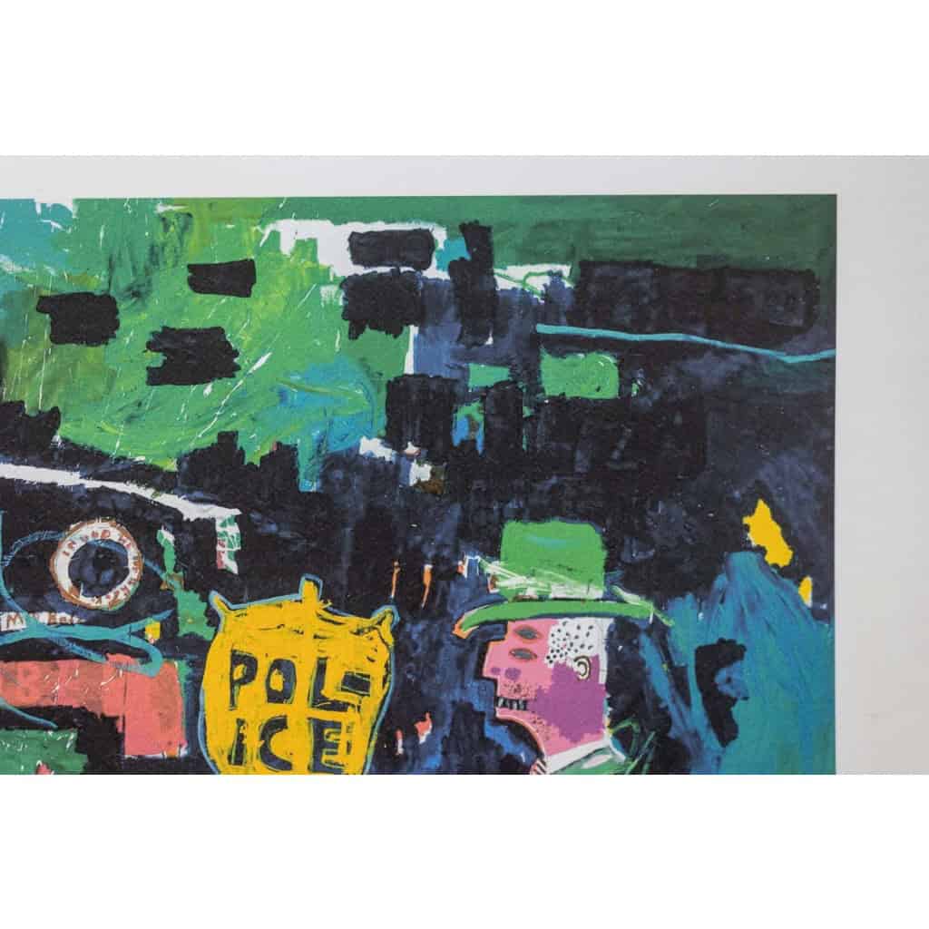 Jean-Michel Basquiat. Sérigraphie en couleurs numérotée. Années 1990. LS6633G84/1 6