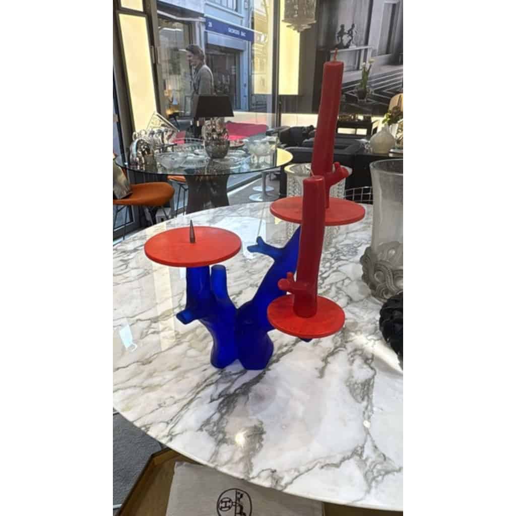 1989- GAROUSTE & BONETTI pour DAUM ,Bougeoir Trapani 7