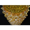 vase verre de Murano rostrato orange abricot 22