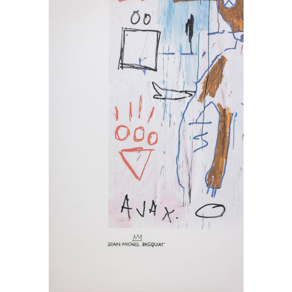Jean-Michel Basquiat. Sérigraphie en couleurs numérotée. Années 1990. LS6633D87/1 7