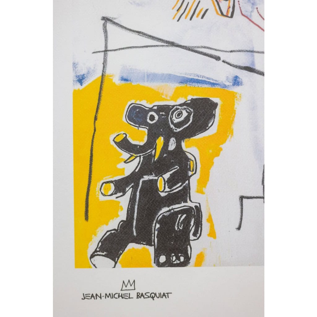 Jean-Michel Basquiat. Sérigraphie en couleurs numérotée. Années 1990. LS6633E86/1 7