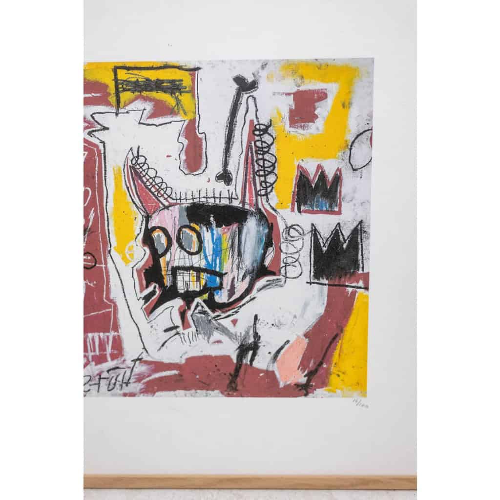 Jean-Michel Basquiat. Sérigraphie en couleurs numérotée. Années 1990. LS6633H83/1 7