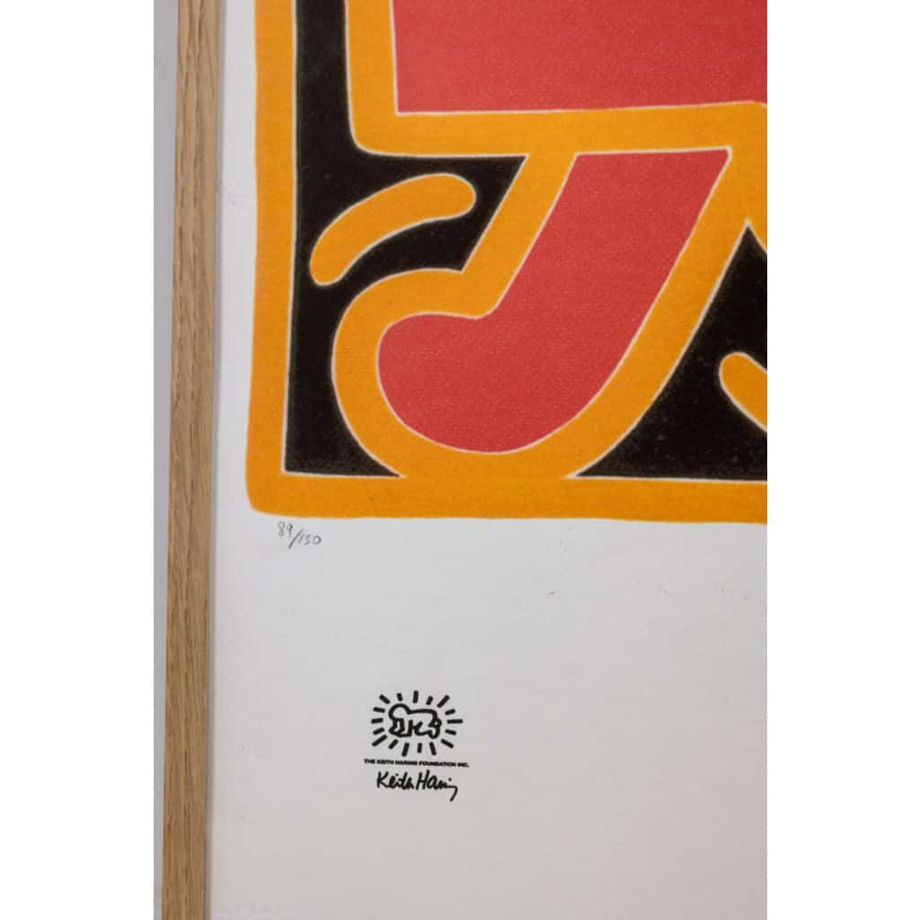 Keith Haring. Sérigraphie en couleurs numérotée. Années 1990 LS6633 7 Keith Haring. Sérigraphie en couleurs numérotée. Années 1990 LS6633 7