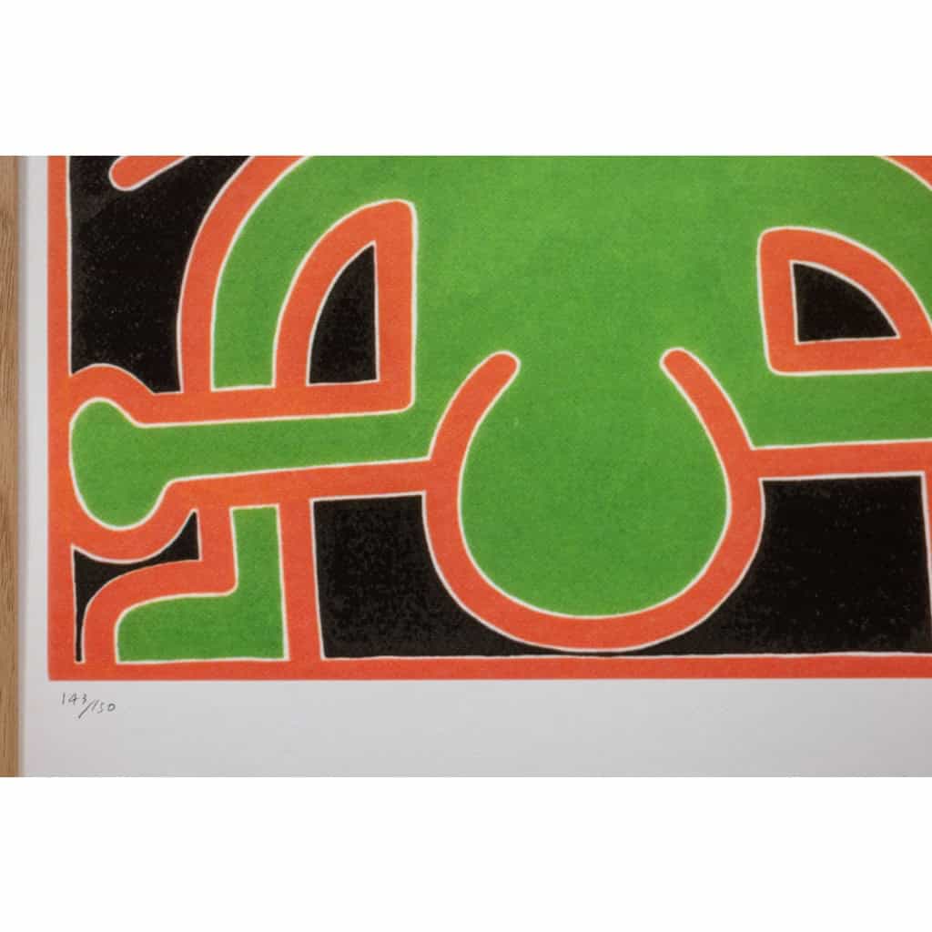 Keith Haring. Sérigraphie en couleurs numérotée. Années 1990 LS6633 7