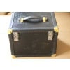 Vanity case ancien en cuir noir 23