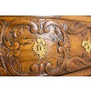 Commode galbée, dite nîmoise, en noyer, à 2 tiroirs. XVIIIe siècle. LS5422 20