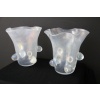 Paire de grands vases Cenedese en verre de Murano irisé 28