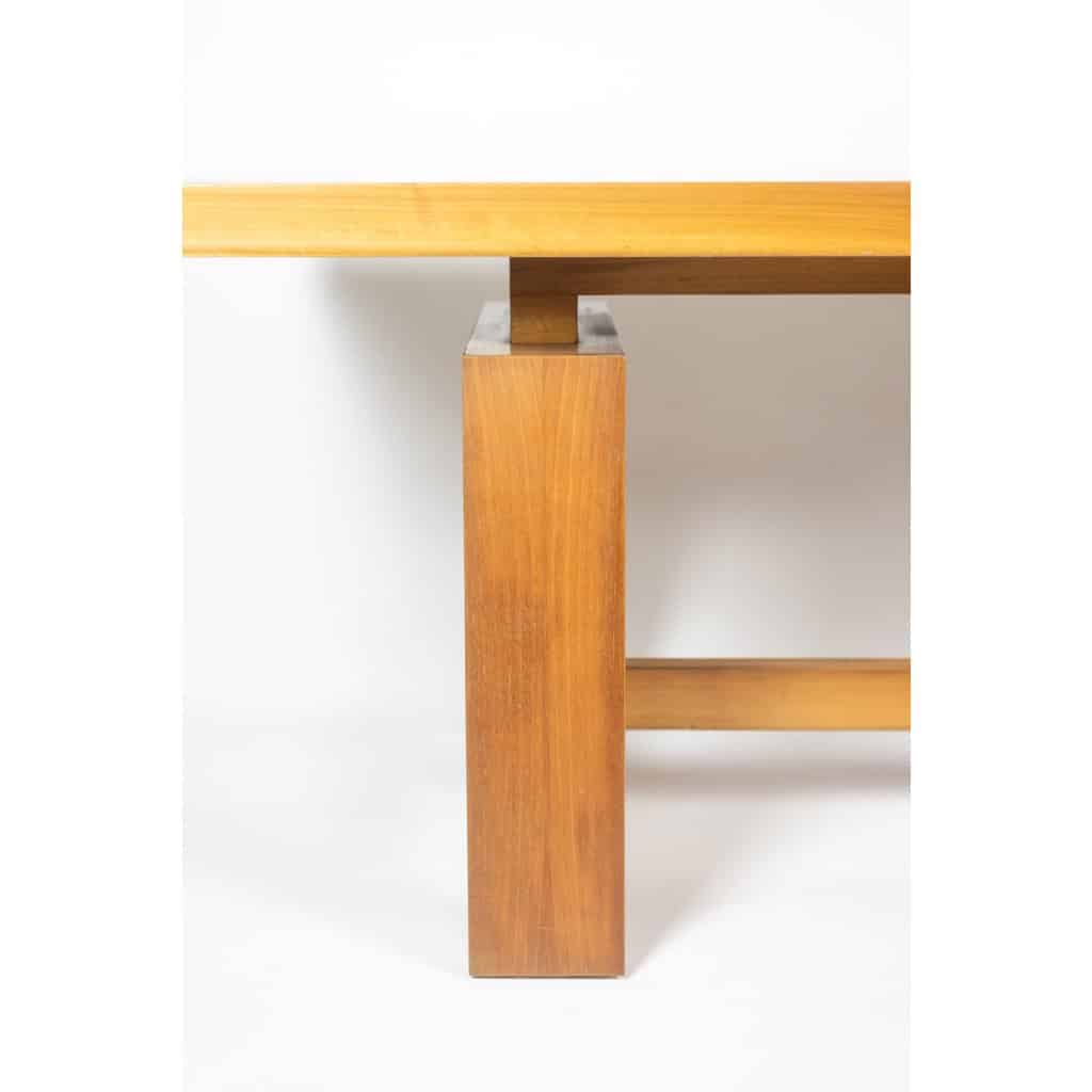 Light cherry wood varnished desk. 1970s LS6579 8