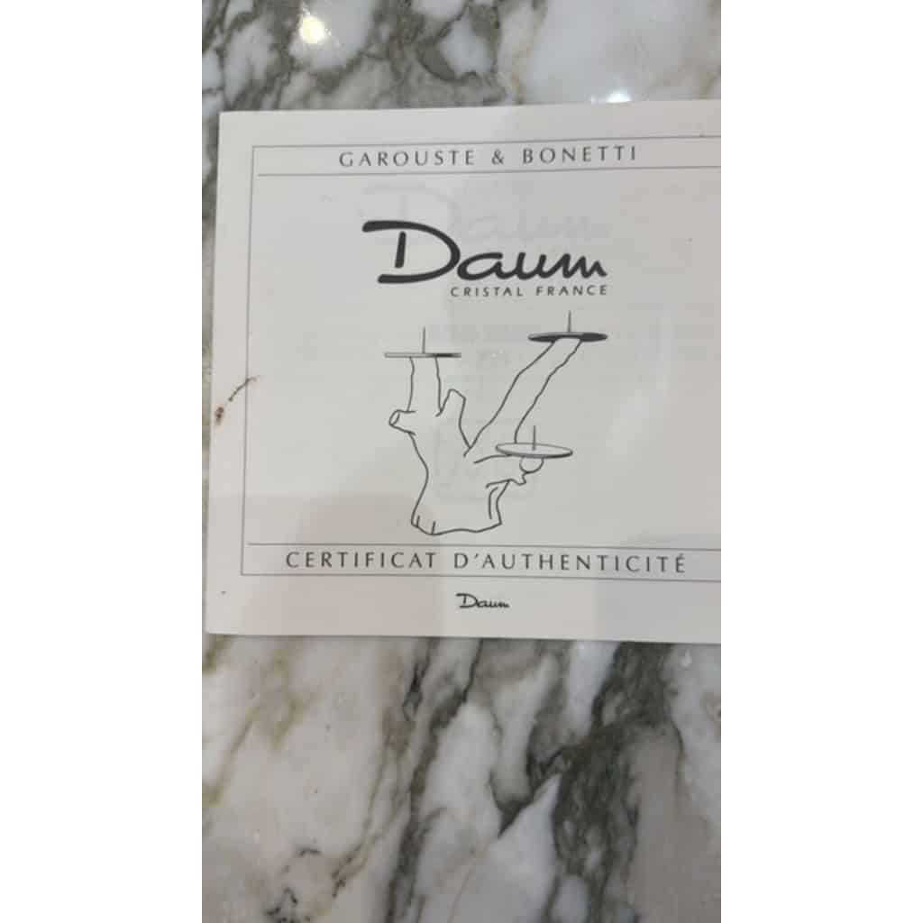 1989- GAROUSTE & BONETTI pour DAUM ,Bougeoir Trapani 8