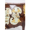 Commode sauteuse de style Louis XV, ouvrant à 2 tiroirs, à décor de fleurs LS34031901 21