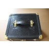 Vanity case ancien en cuir noir 24