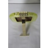cadre photo Venini verre de Murano jaune filigrané 28