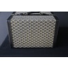 Malle bibliotheque Goyard en toile chevrons des années 1950 29