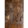 V. de Segonzac. Triptyque moderniste en bois sculpté. Contemporain. LS66703002 19