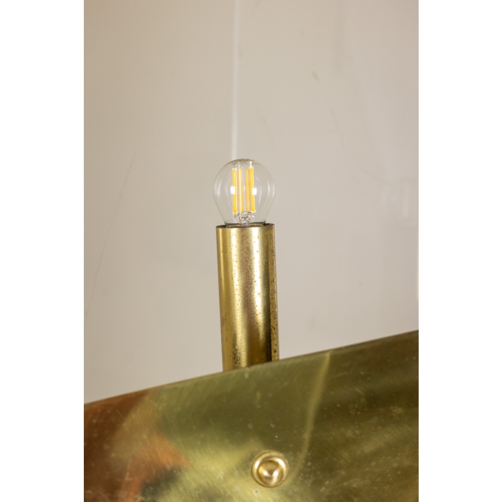 Giuseppe Calonaci, Lampadaire en plexiglass plié fumé. Années 1970 LS64742409Z 10