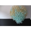 Lustre verre de Murano de style Mazzega bleu et doré 30
