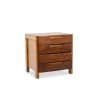 Bureau plat et son caisson en orme, 6 tiroirs en façade. Années 1970 LS6508 31