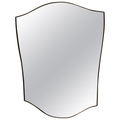 Grand miroir années 50 de style Gio Ponti