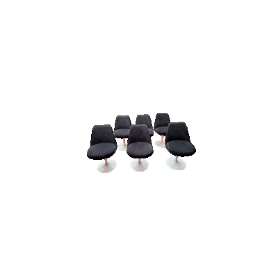 Eero Saarinen pour Knoll :6 chaises « TULIP » pivotantes 3