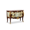 Commode sauteuse de style Louis XV, ouvrant à 2 tiroirs, à décor de fleurs LS34031901 16