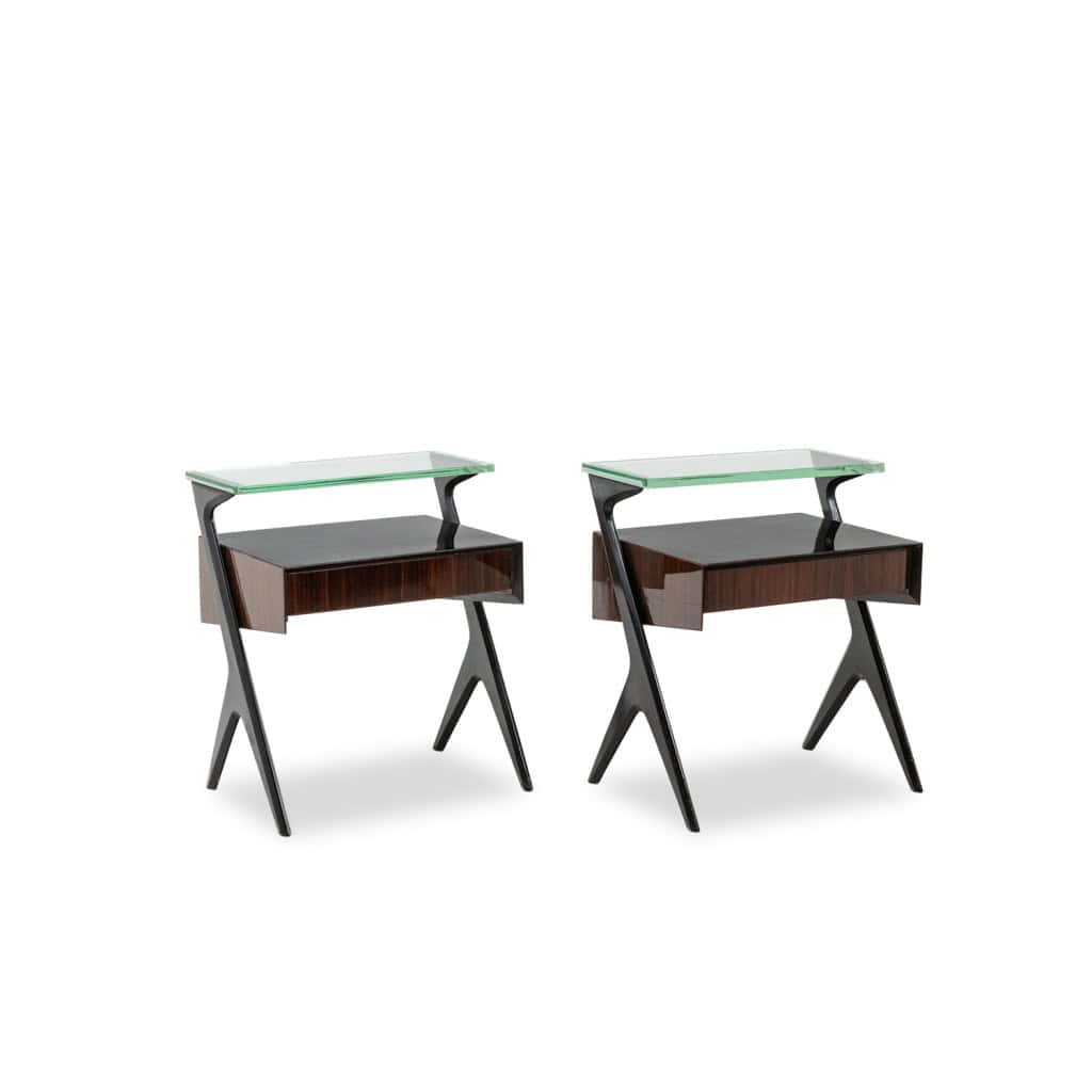 Ico Parisi. Paire de chevets ou bouts de canapé. Années 1950-60. LS65071052 3