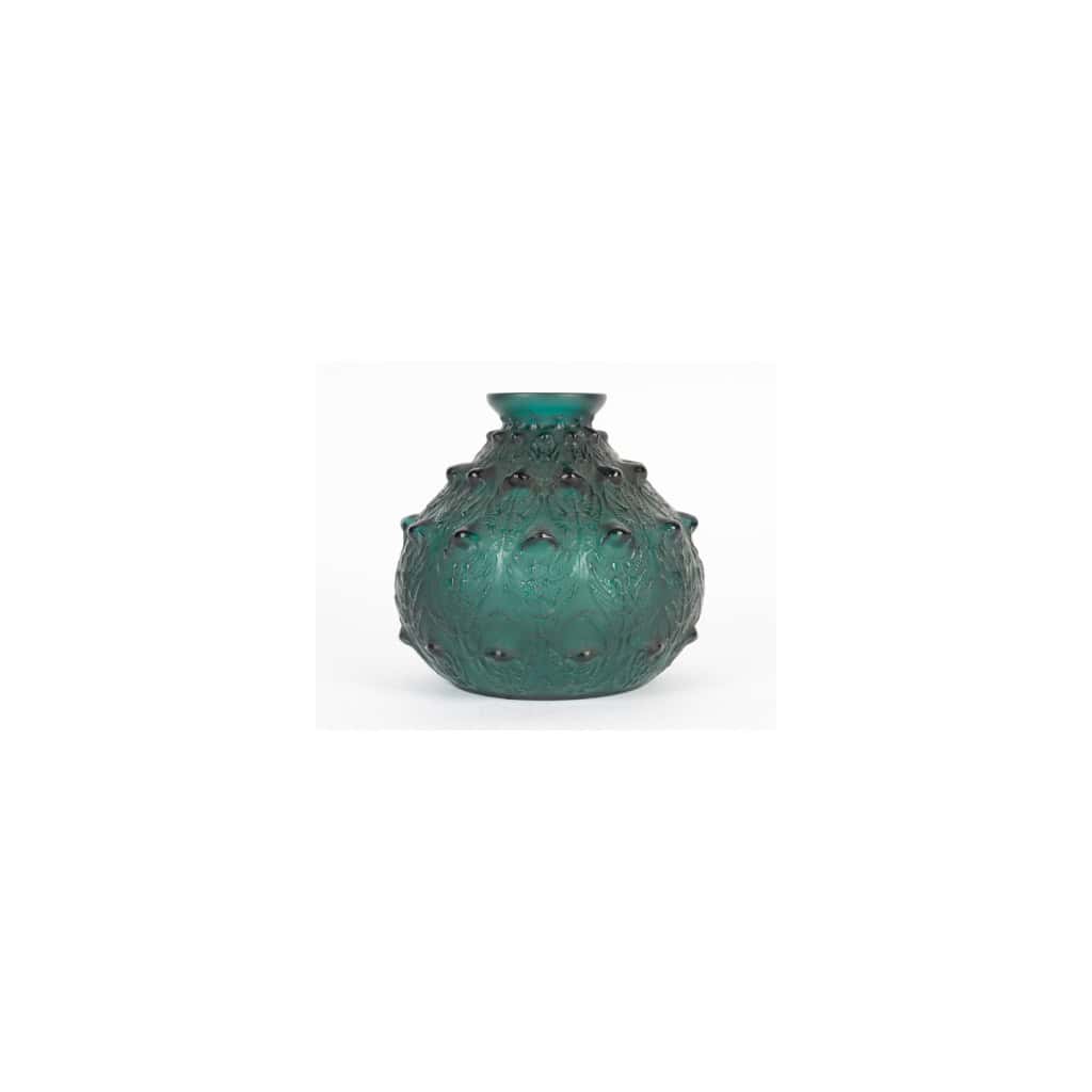René Lalique 1912Vase Fougères teinté vert 3