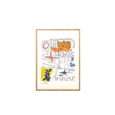Jean-Michel Basquiat. Sérigraphie en couleurs numérotée. Années 1990. LS6633E86/1 Jean-Michel Basquiat. Sérigraphie en couleurs numérotée. Années 1990. LS6633E86/1