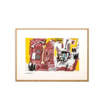 Jean-Michel Basquiat. Sérigraphie en couleurs numérotée. Années 1990. LS6633H83/1 Jean-Michel Basquiat. Sérigraphie en couleurs numérotée. Années 1990. LS6633H83/1