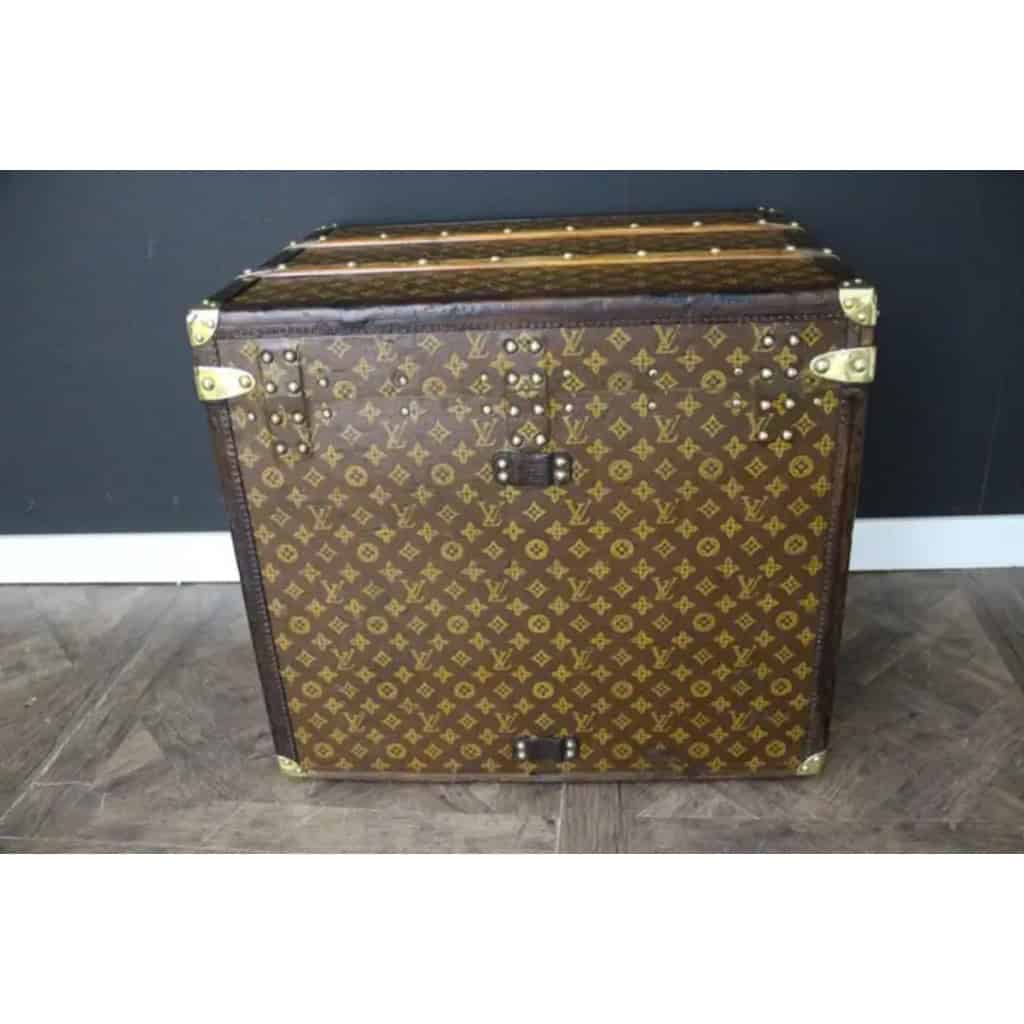 Malle Louis Vuitton à chapeaux ancienne en toile monogram 60 cm 12