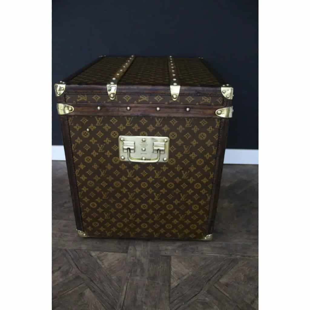 Malle Louis Vuitton à chapeaux ancienne en toile monogram 60 cm 13