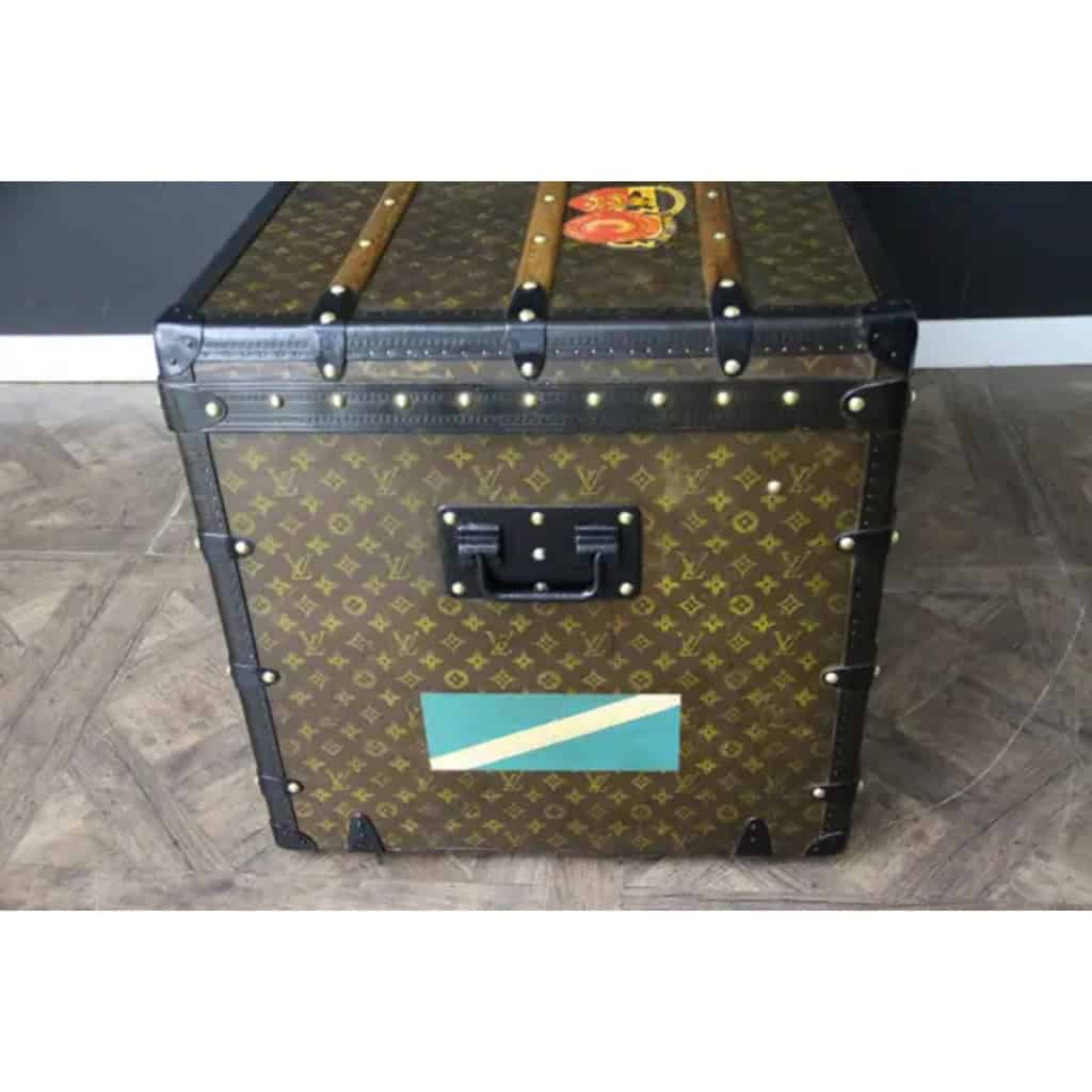 Malle Louis Vuitton ancienne courrier en toile monogram 110 cm 13 Malle Louis Vuitton ancienne courrier en toile monogram 110 cm 13