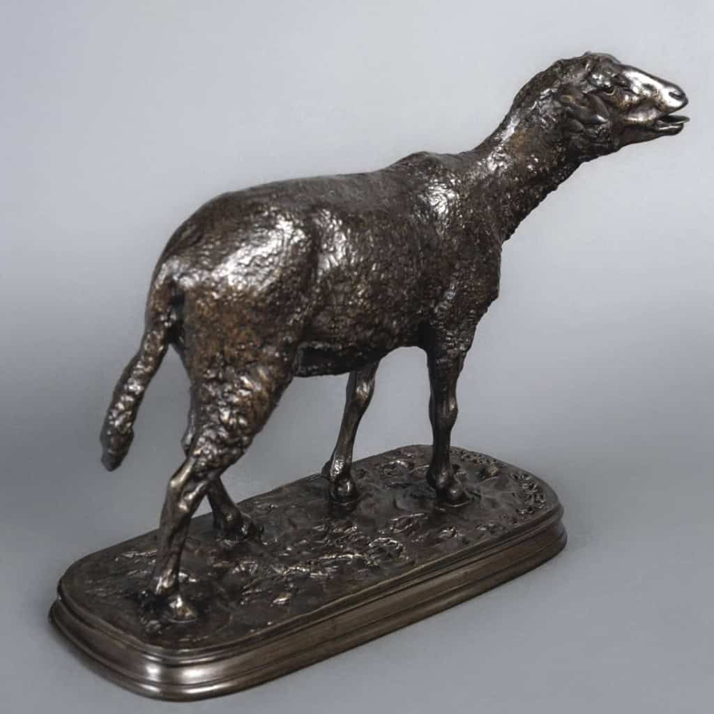 Sculpture – Le Mouton Des Vosges , Pierre – Jules Mêne (1810-1879) – Bronze 8