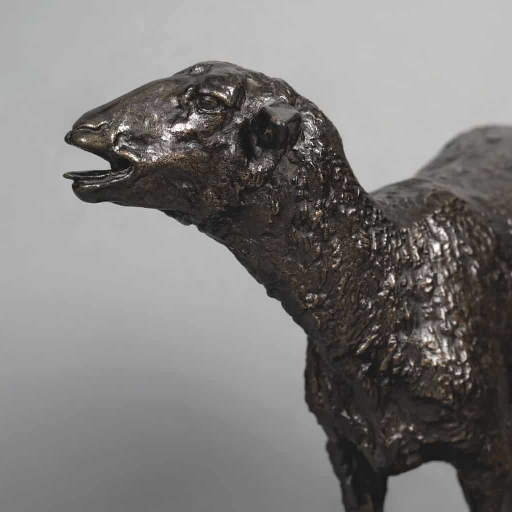 Sculpture – Le Mouton Des Vosges , Pierre – Jules Mêne (1810-1879) – Bronze 9
