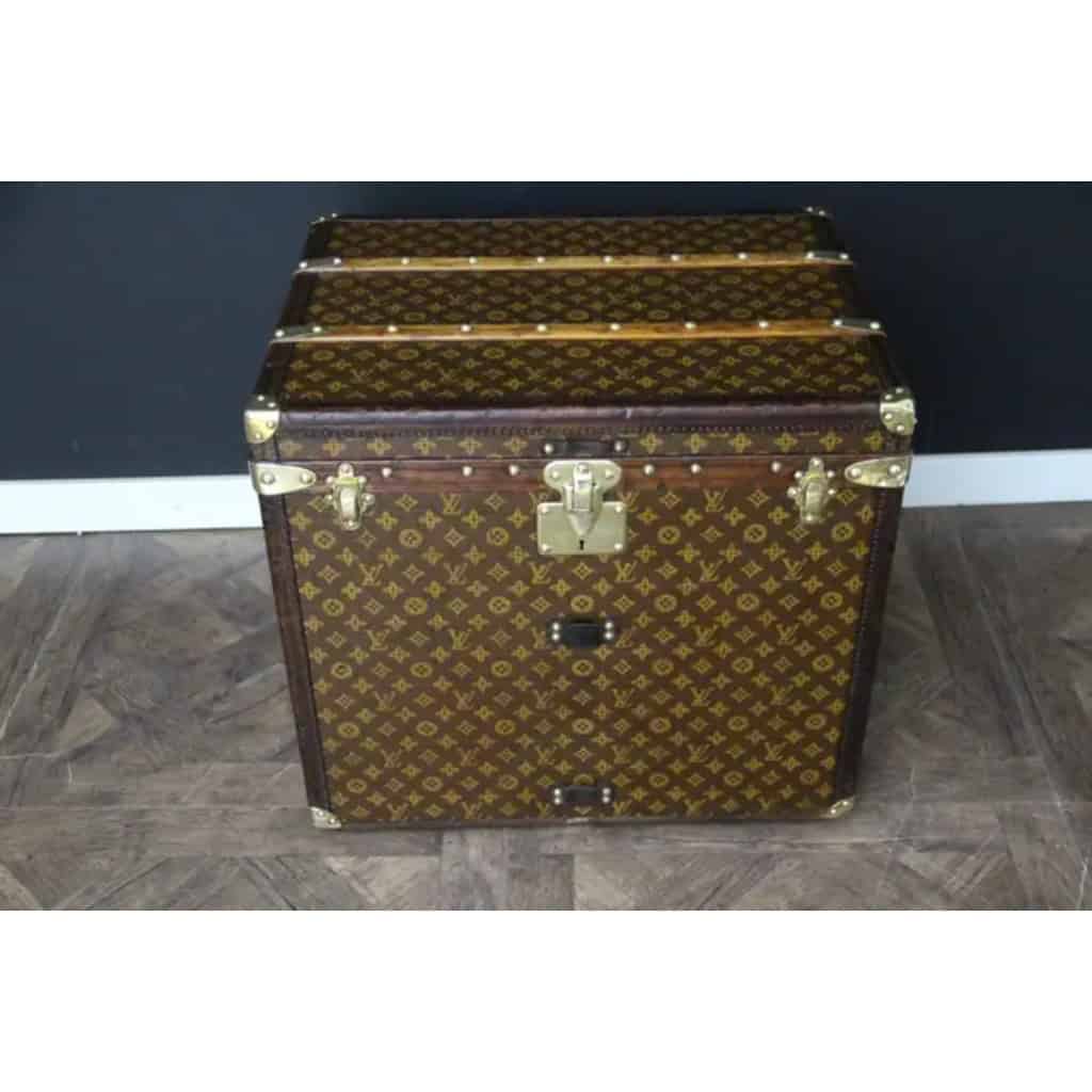 Malle Louis Vuitton à chapeaux ancienne en toile monogram 60 cm 4