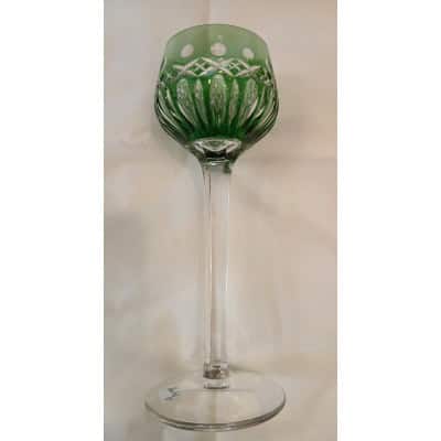 1 grand verre roemer saint louis couleur : vert 1 grand verre roemer saint louis couleur : vert