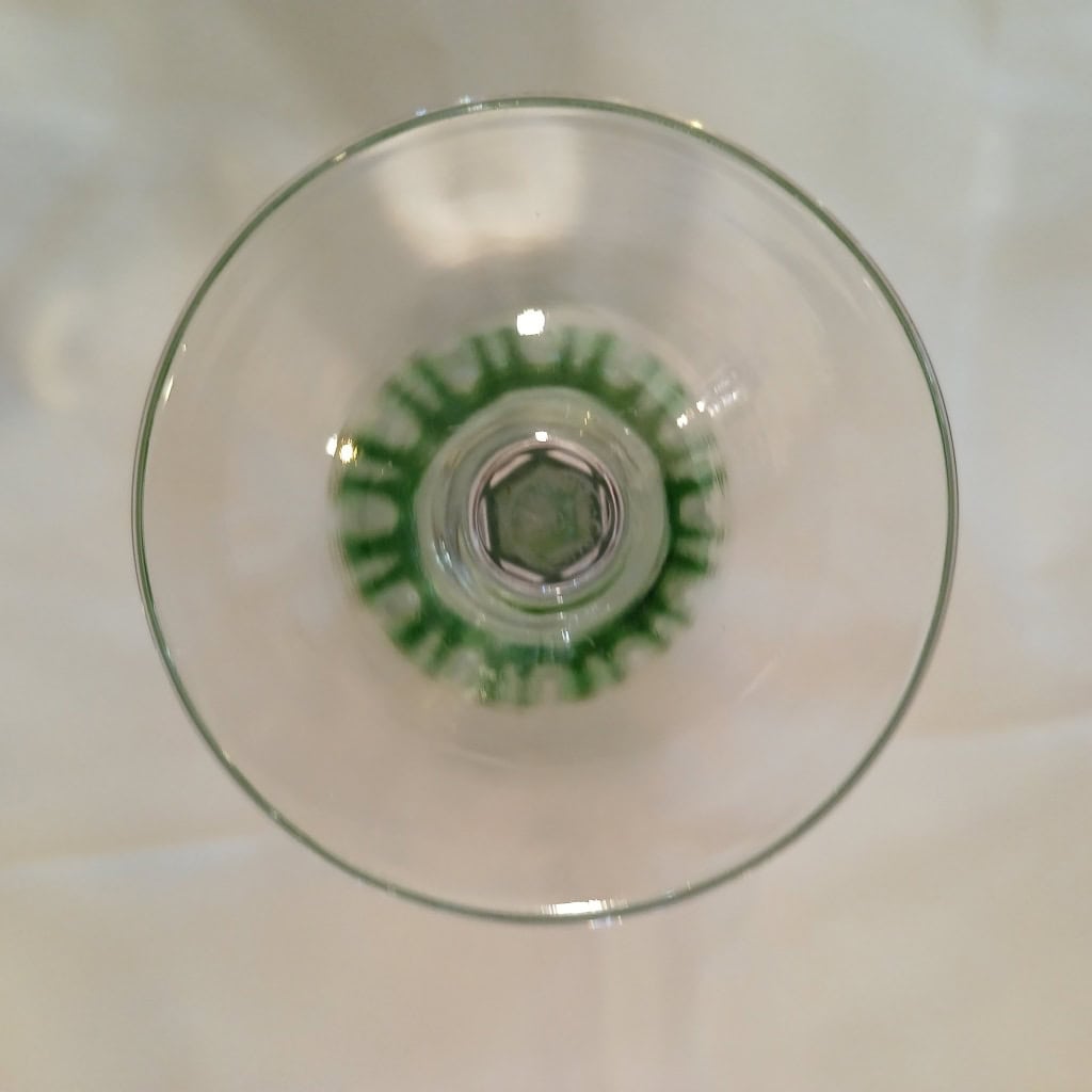 1 grand verre roemer saint louis couleur : vert 6