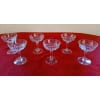 6 coupes à champagne en cristal Saint louis modèle VIC 7