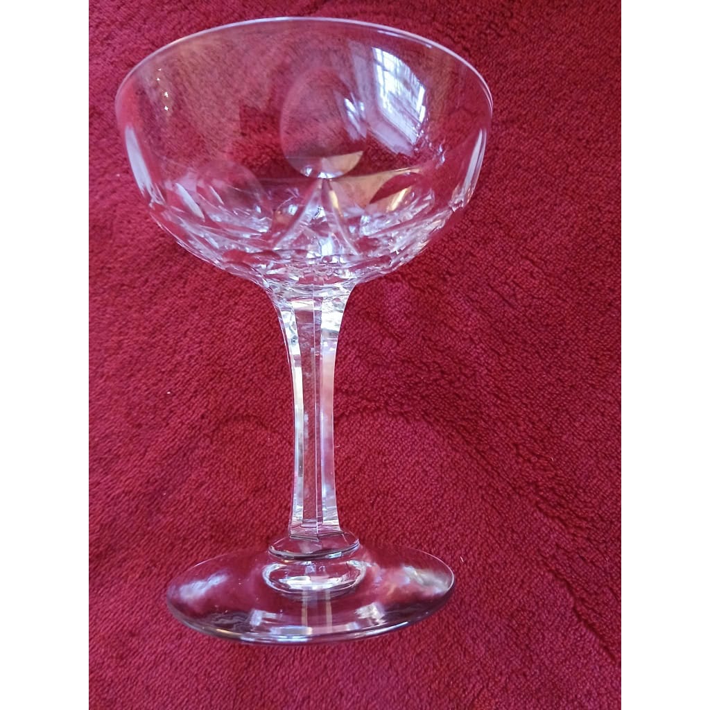 6 coupes à champagne en cristal Saint louis modèle VIC 6