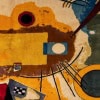 Tapis, ou tapisserie, inspiré par Kandinsky. Travail contemporain 12 Tapis, ou tapisserie, inspiré par Kandinsky. Travail contemporain 12