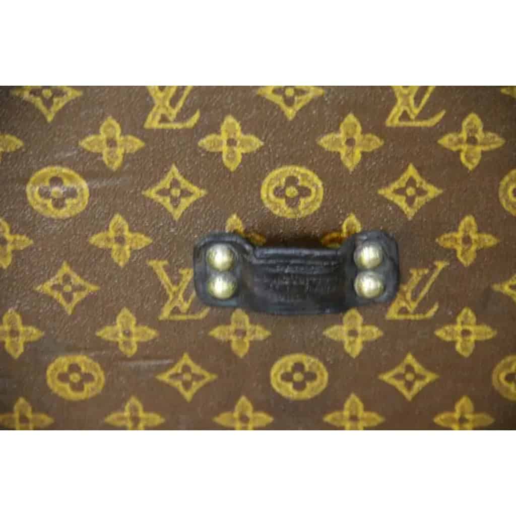 Malle Louis Vuitton à chapeaux ancienne en toile monogram 60 cm 9