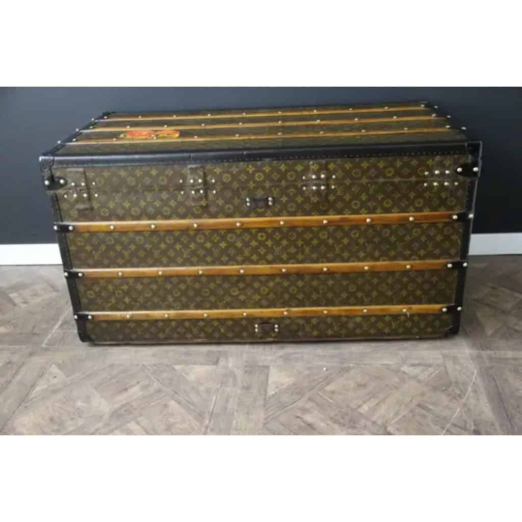 Malle Louis Vuitton ancienne courrier en toile monogram 110 cm 11 Malle Louis Vuitton ancienne courrier en toile monogram 110 cm 11