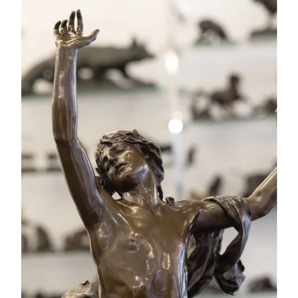 Sculpture – Orphée Aux Enfers , Charles Raoul Verlet (1857-1923) , F.Barbedienne – Bronze 10