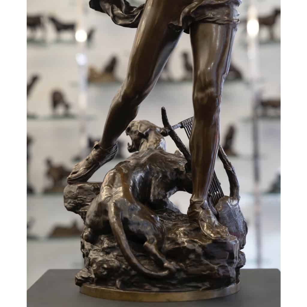 Sculpture – Orphée Aux Enfers , Charles Raoul Verlet (1857-1923) , F.Barbedienne – Bronze 6