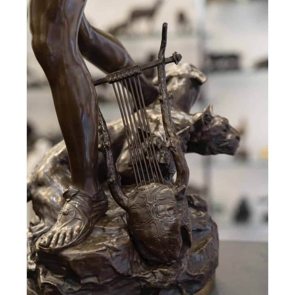 Sculpture – Orphée Aux Enfers , Charles Raoul Verlet (1857-1923) , F.Barbedienne – Bronze 12