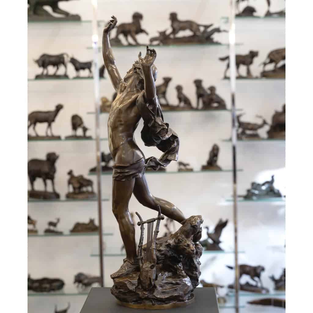 Sculpture – Orphée Aux Enfers , Charles Raoul Verlet (1857-1923) , F.Barbedienne – Bronze 5