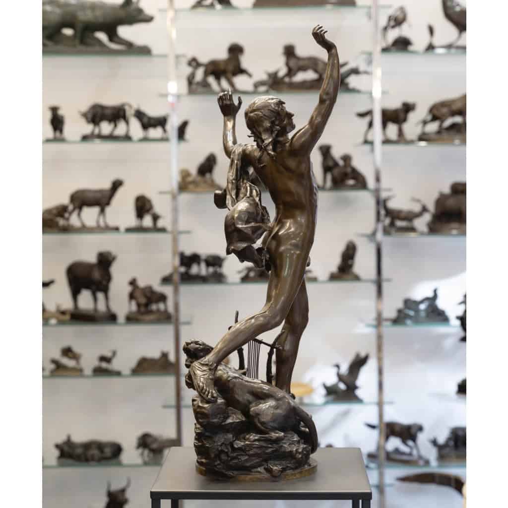 Sculpture – Orphée Aux Enfers , Charles Raoul Verlet (1857-1923) , F.Barbedienne – Bronze 9