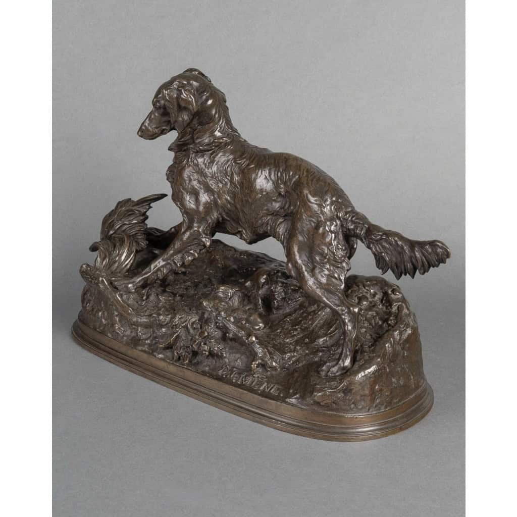 Sculpture – Chien À L’ Arrêt , Pierre – Jules Mêne (1810-1879) – Bronze 7 Sculpture – Chien À L’ Arrêt , Pierre – Jules Mêne (1810-1879) – Bronze 7