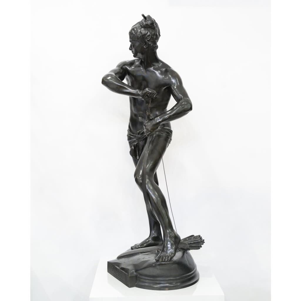 Sculpture – Sarpédon Bandant Son Arc , Henri Peinte (1845-1912) – Bronze 8 Sculpture – Sarpédon Bandant Son Arc , Henri Peinte (1845-1912) – Bronze 8