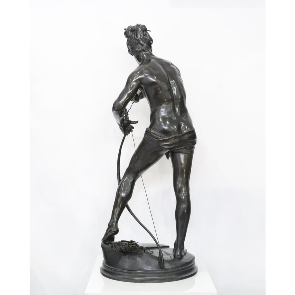 Sculpture – Sarpédon Bandant Son Arc , Henri Peinte (1845-1912) – Bronze 7 Sculpture – Sarpédon Bandant Son Arc , Henri Peinte (1845-1912) – Bronze 7